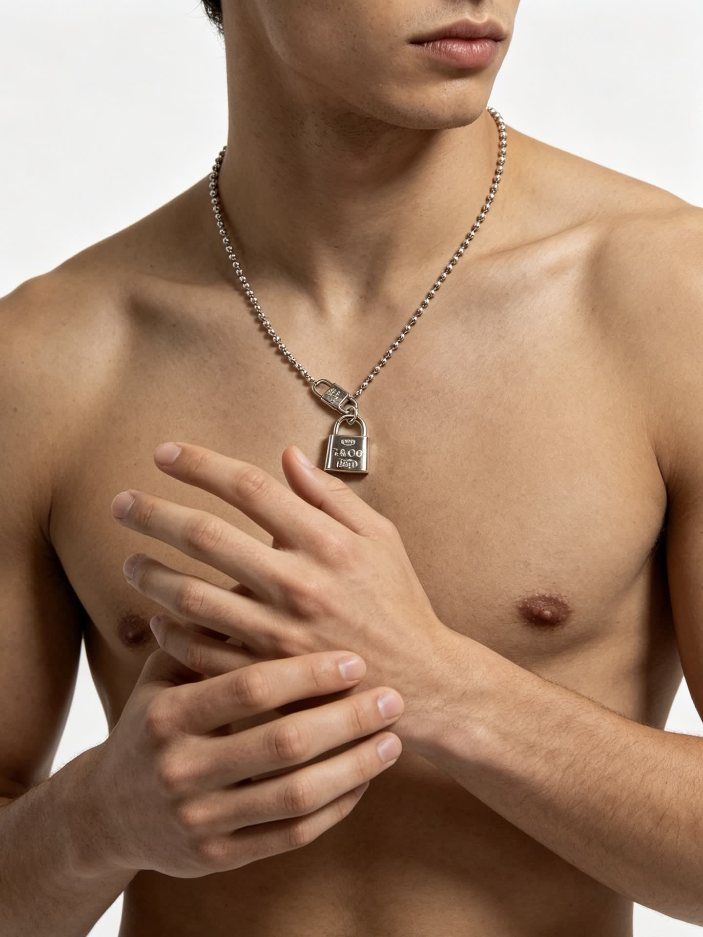 Tiffany & Co. Lock Charm Necklace